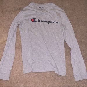 XL Boys Gray Champion Long Sleeve 14/16